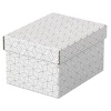 Kép 7/8 - Tárolódoboz, S méret, ESSELTE "Home", fehér, 3db/cs