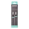 Kép 1/6 - Töltőkábel, USB-C - USB-C, 60W, 1,5 m, AVAX "CB302G", acélszürke