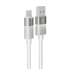 Kép 2/5 - Töltőkábel, USB-A - USB-C, 18W, 1 m, AVAX "CB312 Glowy", fehér