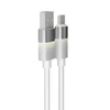 Kép 4/5 - Töltőkábel, USB-A - USB-C, 18W, 1 m, AVAX "CB312 Glowy", fehér