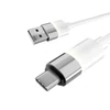 Kép 5/5 - Töltőkábel, USB-A - USB-C, 18W, 1 m, AVAX "CB312 Glowy", fehér