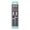 Kép 1/6 - Töltőkábel, USB-C - USB-C, 27W, 1 m, AVAX "CB316 Glowy", fehér