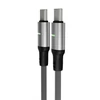 Kép 4/5 - Töltőkábel, USB-C - USB-C, 60W, 2 m, AVAX "CB632 Steely LED", fekete