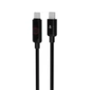 Kép 1/4 - Töltőkábel, USB-C - USB-C, 60W, 1 m, AVAX "CB654 Pulsey", szürke
