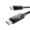 Kép 4/4 - Töltőkábel, USB-C - USB-C, 60W, 1 m, AVAX "CB654 Pulsey", szürke