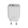 Kép 5/6 - Hálózati töltő, USB-A + USB-C, 12W, AVAX "CH312W Speedy", fehér