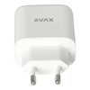 Kép 1/8 - Hálózati töltő, GaN, USB-A + USB-C, AVAX "CH360 Speedy", fehér