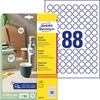 Kép 4/9 - Etikett AVERY 6222-10 20mm univerzális körcimke fehér 10 ív/doboz
