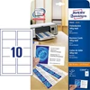 Kép 8/15 - Névjegykártya, mikroperforált élekkel, kétoldalas 185g-os, 20 db, Avery matt fehér