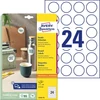 Kép 6/12 - Etikett AVERY L3415-10 kör alakú 40 mm átmérő 240 címke/doboz 10 ív/doboz