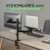 Kép 2/11 - Advance XtendMounts Flex 17"-32" Monitor Console Black