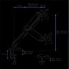 Kép 11/11 - Advance MecaMount Single 17"-32" Monitor Console Black