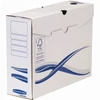 Kép 1/2 - Archiválódoboz, A4+, 100mm, FELLOWES "Bankers Box Basic", kék-fehér, 10db/cs