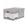 Kép 1/2 - Csapófedeles archiválókonténer, "BANKERS BOX® SYSTEM by FELLOWES®", szürke, 10db/cs