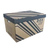 Kép 2/5 - Archiváló konténer karton doboz fedeles 52x35x30cm, külön záródó levehető fedéllel Fornax