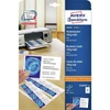 Kép 1/7 - Névjegykártya, mikroperforált élekkel, kétoldalas 185g-os, 20 db, Avery matt fehér