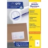 Kép 1/11 - Etikett címke, 210 x297mm, univerzális, 1 címke/ív, 100 ív/doboz, Avery fehér