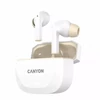 Kép 3/7 - Fülhallgató, TWS vezeték nélküli, Bluetooth 5.4, CANYON "Hexagon 7", fehér-bézs