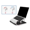 Kép 3/9 - Conceptronic notebook állvány - THANA03B (Max.: 15,6", állítható magasság, Max.: 50kg, fekete)