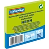 Kép 1/2 - Öntapadó jegyzettömb, 76x76 mm, 100 lap, DONAU, neon zöld