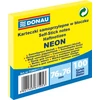 Kép 1/2 - Öntapadó jegyzettömb, 76x76 mm, 100 lap, DONAU, neon sárga