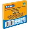 Kép 1/2 - Öntapadó jegyzettömb, 76x76 mm, 100 lap, DONAU, neon narancssárga