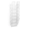 Kép 2/6 - Prospektustartó, fali, álló, 6db, A4, DURABLE "FLEXIPLUS 6", áttetsző