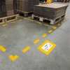 Kép 2/4 - Padlójelző ablak A5, eltávolítható, Durable sárga 10 db/csom