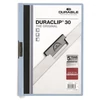 Kép 1/4 - Gyorsfűző, klipes, A4, DURABLE "DURACLIP® 30", kék