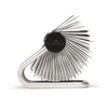 Kép 3/3 - Névjegykártyatartó, fém, 400 db-os, forgatható, fekvő, DURABLE, "VISIFIX®", ezüst
