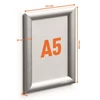 Kép 3/7 - Posztertábla, fali, A5, alumínium keret, DURABLE
