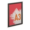 Kép 4/5 - Posztertábla, fali, A3, alumínium keret, DURABLE, fekete