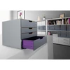 Kép 5/5 - Irattároló, műanyag, 4 fiókos, 1 zárható fiókkal, DURABLE "VARICOLOR® SAFE"