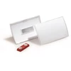 Kép 1/3 - Névkitűző 54x90mm, mágnessel, 10 db/csomag, Durable Click Fold áttetsző