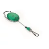 Kép 2/4 - Névjegykártyatartó kihúzható karabineres, Durable with Snap Hook zöld