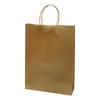 Kép 1/2 - Dísztasak CREATIVE Classic Simple L 26x35x8 cm kraft egyszínű arany sodort füles