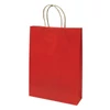 Kép 1/2 - Dísztasak CREATIVE Classic Simple L 26x35x8 cm kraft egyszínű piros sodort füles