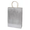 Kép 2/2 - Dísztasak CREATIVE Classic Simple XL 31x42x11 cm kraft egyszínű ezüst sodort füles
