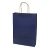 Kép 2/2 - Dísztasak CREATIVE Classic Simple XL 31x42x11 cm kraft egyszínű sötétkék sodort füles