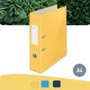 Kép 2/7 - Iratrendező, 80 mm, A4, karton, 180°, LEITZ "Cosy Soft Touch", melegsárga