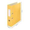 Kép 4/7 - Iratrendező, 80 mm, A4, karton, 180°, LEITZ "Cosy Soft Touch", melegsárga
