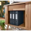 Kép 5/6 - Iratrendező, 80 mm, A4, karton, 180°, LEITZ "Cosy Soft Touch", bársonyszürke