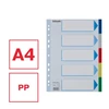 Kép 3/9 - Regiszter, műanyag, A4, 5 részes, ESSELTE