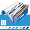Kép 2/8 - Harmonikamappa, A4, PP, 6 rekeszes, LEITZ "Wow", kék