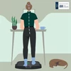 Kép 9/9 - Álláskönnyítő szőnyeg, ergonómiai, LEITZ "Ergo Active"