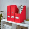 Kép 3/4 - Iratpapucs, PP/karton, 95 mm, LEITZ "Click&Store", piros