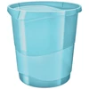 Kép 1/3 - Papírkosár, 14 liter, ESSELTE "Colour`Breeze", áttetsző kék