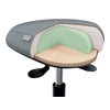 Kép 4/7 - Munkaszék, görgős, ergonomikus, LEITZ "Ergo Comfort Active", világosszürke