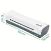 Kép 6/10 - Lamináló készlet, A4, 80-125 mikron, LEITZ "iLam Home 4-in-1", fehér