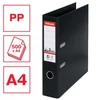 Kép 2/8 - Iratrendező, 75 mm, A4, PP, élvédő sínnel, ESSELTE "Standard", Vivida fekete